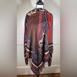 Etro paisley 100% cashmere Multicolor Patterned Shawl